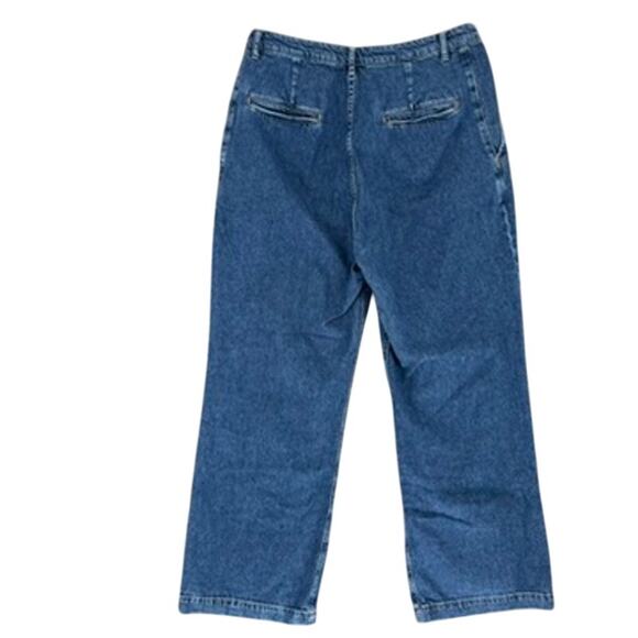 Reformation Jeans Montauk Pleated High Rise Twill 30 June Wash - Picture 3 of 8